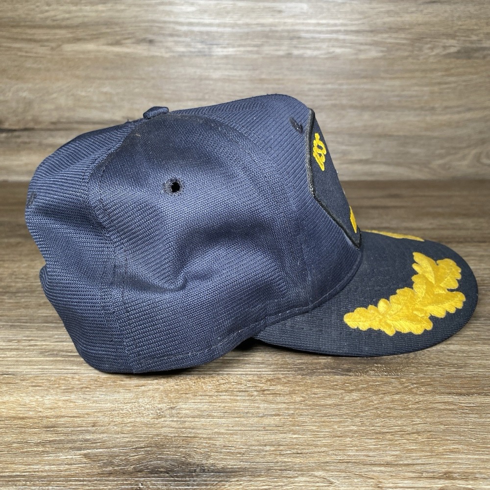 Vintage USS Cowboys Scrambled Egg Brim Snapback Hat NFC East Made In USA sz Lrg - Picture 5 of 12